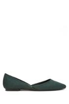 Forever21 Women's  Emerald Faux Suede Flats