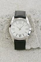 21 Men Black & White Men Faux Leather Watch