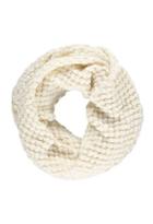 Forever21 Bubble Knit Infinity Scarf (cream)
