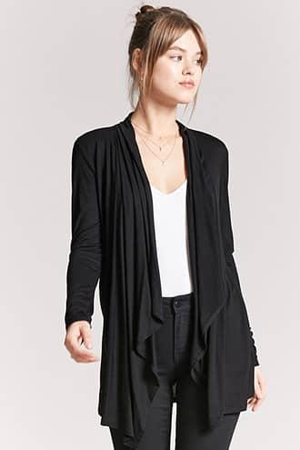 Forever21 Drape-front Knit Cardigan