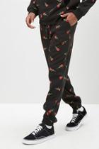 Forever21 Rose Print Joggers