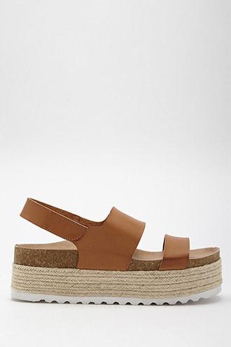 Forever21 Dirty Laundry Espadrille Flatform Slingback Sandals