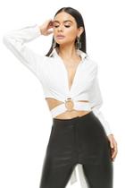 Forever21 O-ring Cropped Shirt
