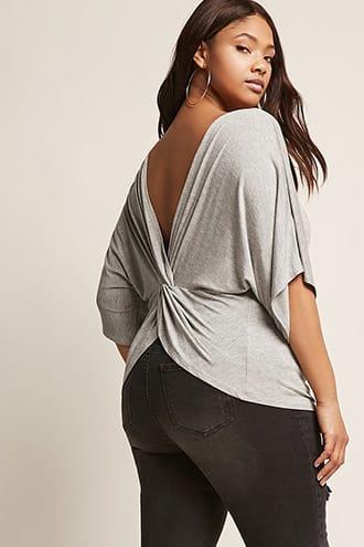 Forever21 Plus Size Twist-back Top