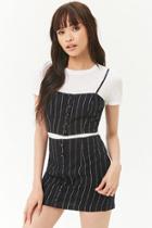 Forever21 Pinstriped Crop Cami