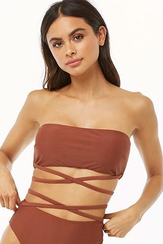 Forever21 Strappy Tube Bikini Top