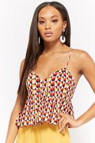 Forever21 Flared Geo Print Woven Cami