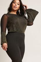 Forever21 Plus Size Metallic Swing Top