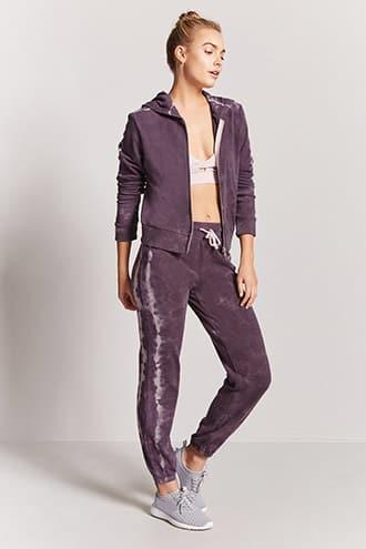 Forever21 Active French Terry Mineral Wash Pants