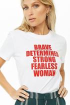 Forever21 Fearless Woman Graphic Tee