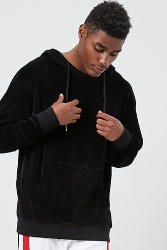 Forever21 Corella Velour Hoodie