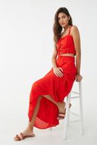Forever21 Ruffle Cami & Maxi Skirt Set