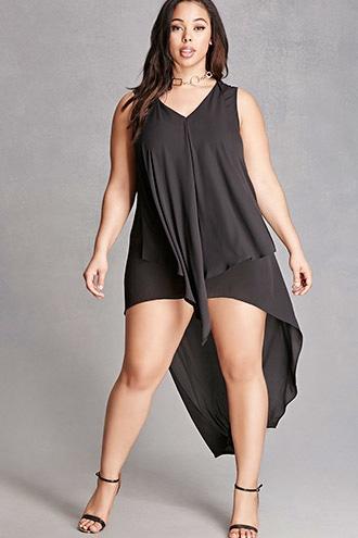Forever21 Plus Size Draped High-low Dress