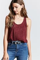 Forever21 Faux Suede Racerback Tank Top