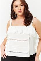 Forever21 Plus Size Lace Flounce Cami