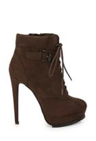 Forever21 Platform Lace-up Booties