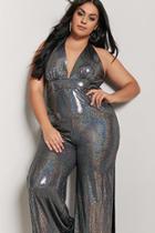 Forever21 Plus Size Iridescent Halter Jumpsuit