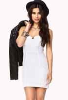 Forever21 Bombshell Sweetheart Eyelet Dress