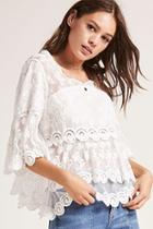 Forever21 Layered Crochet Top