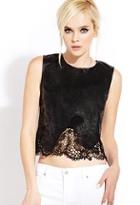 Forever21 Pretty Tough Faux Leather Top