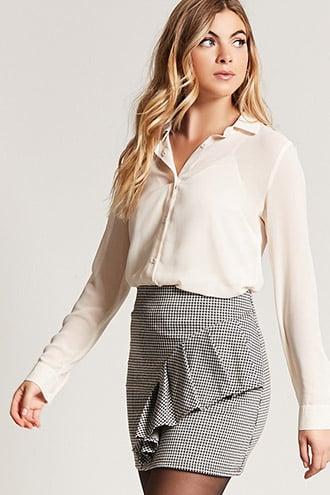 Forever21 Sheer Chiffon Shirt