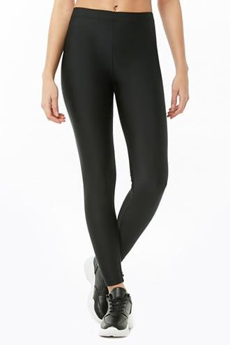 Forever21 Sheeny High-waist Leggings