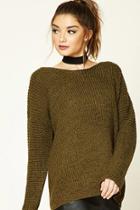 Forever21 Women's  Chunky Crisscross-back Sweater