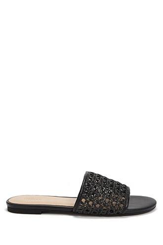 Forever21 Woven Slide Sandals