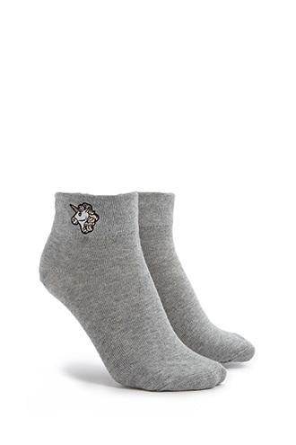 Forever21 Unicorn Crew Socks