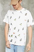 Forever21 Sparrow Bird Print Tee