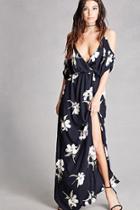 Forever21 Slit-front Open-shoulder Dress