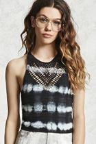 Forever21 Tie-dye Crochet Top