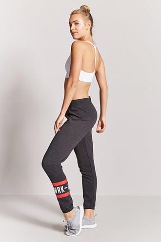 Forever21 Active Wrk-out Graphic Pants