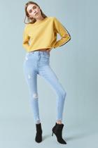 Forever21 Sculpted High-rise Distressed Skinny Jeans