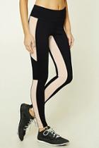 Forever21 Active Contrast-paneled Leggings