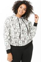 Forever21 Plus Size Money Print Hoodie