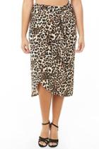 Forever21 Plus Size Leopard Print Midi Skirt