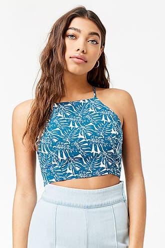 Forever21 Floral Crop Cami