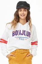 Forever21 Bonjour Graphic Hoodie