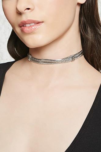 Forever21 Dual Snake Chain Choker