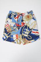 Forever21 Nautical Print Wind Shorts