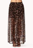 Forever21 Leopard Print Maxi Skirt