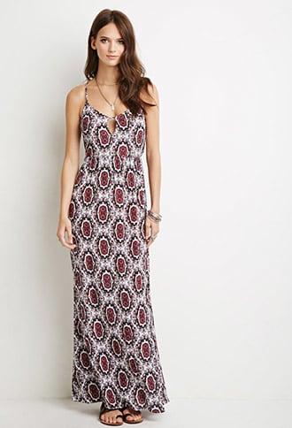 Forever21 Medallion Print Self-tie Maxi Dress