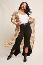 Forever21 Plus Size Multicolor Chevron Open-front Cardigan
