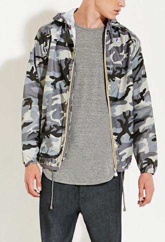 21 Men K-way Camo Claude Klassic Jacket
