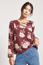 Forever21 Caged Floral Top