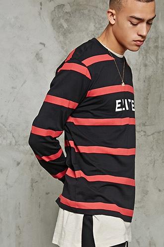 21 Men Men's  Elite Graphic Stripe Pullover