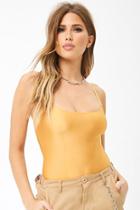 Forever21 Stretch-knit Scoop Cami Bodysuit