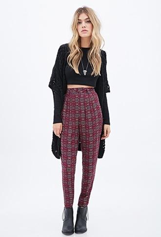 Forever21 Kaleidoscope Print Pants