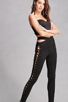 Forever21 Cutout Lace-up Leggings